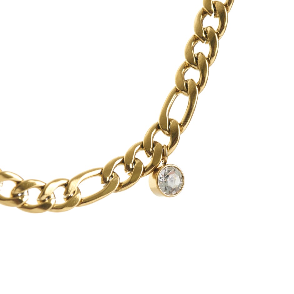 CADENA ALYSA DORADA Y STRASS- Alexah