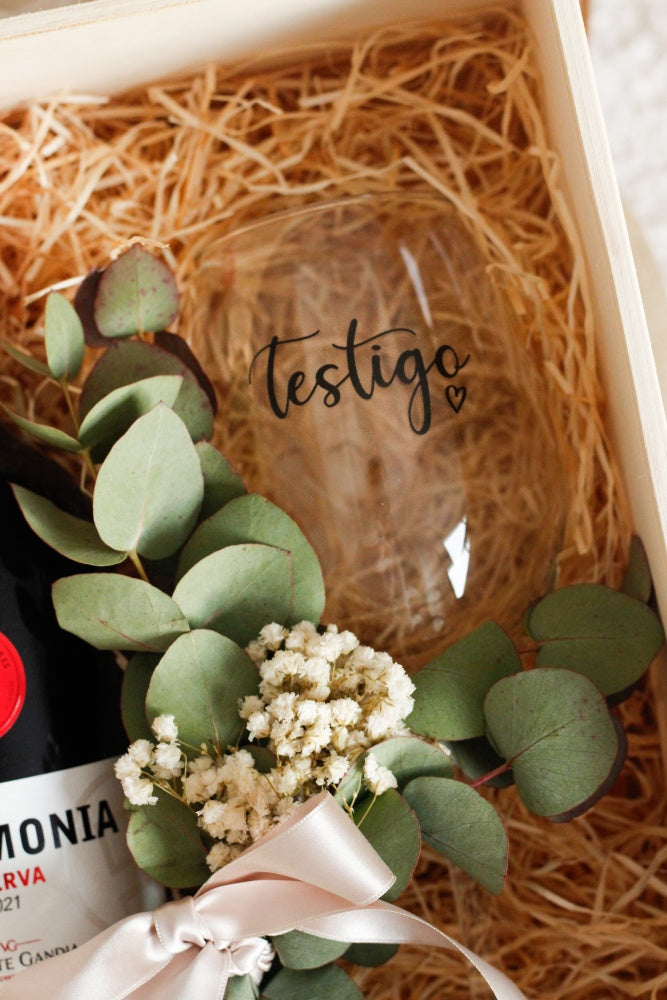 Kit Vino Testigo de Boda con Vino Ceremonia-Be Love