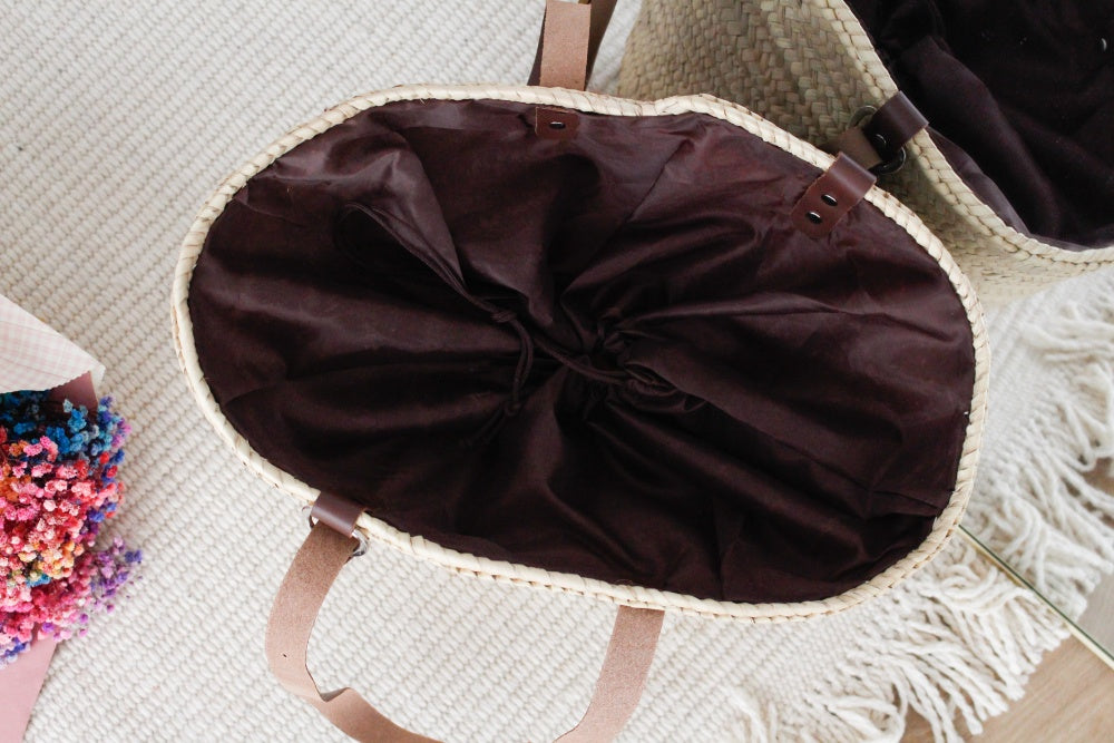 Capazo Letra Bordada Flores- Be Love