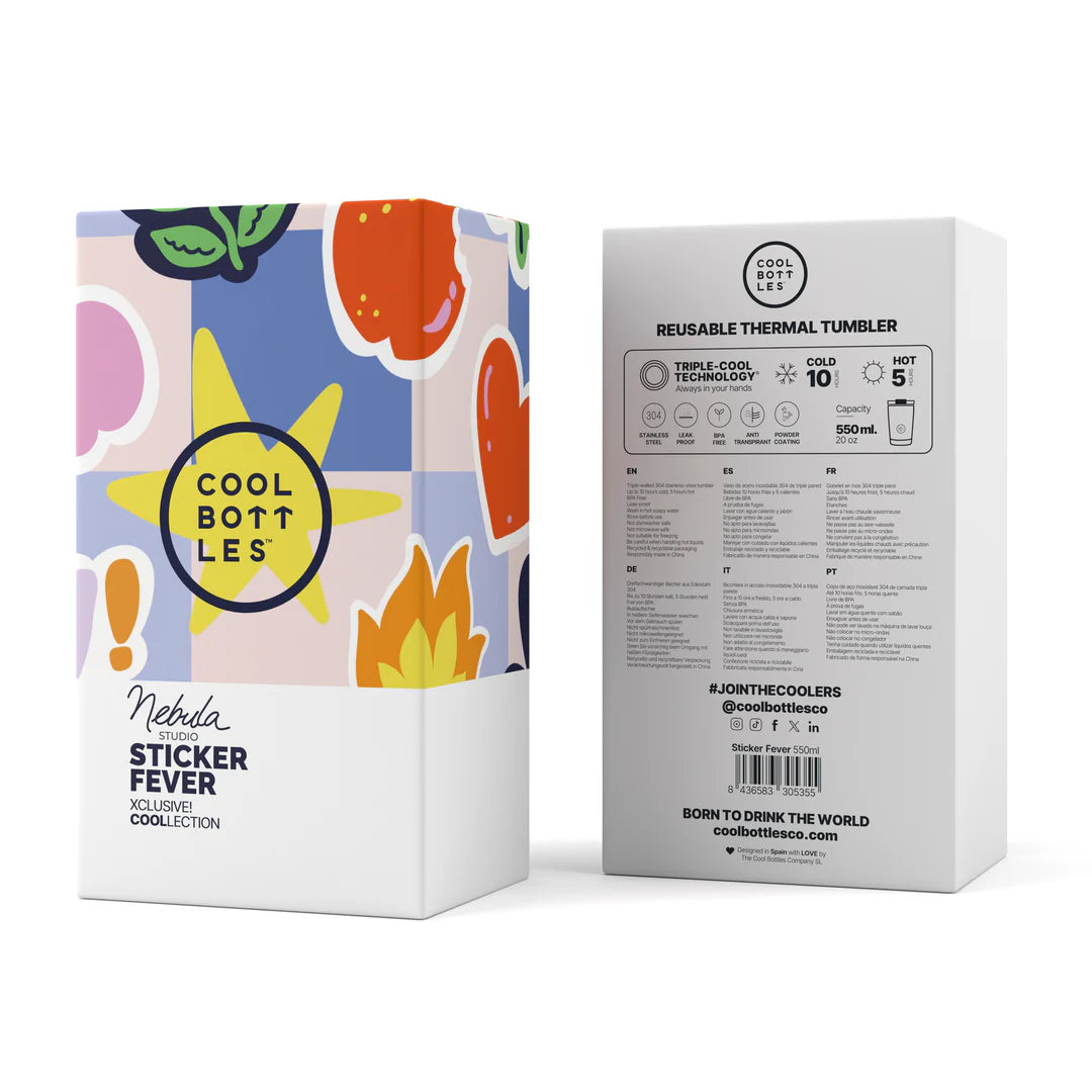 Vaso térmico Nebula  - Sticker Fever COOL BOTTLES