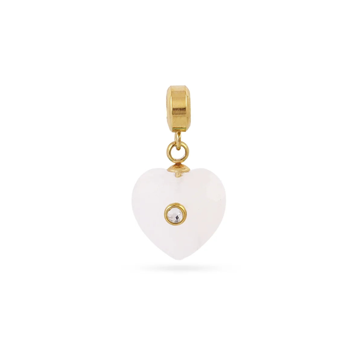 Charm Corazón Piedra Circonita - Anartxy