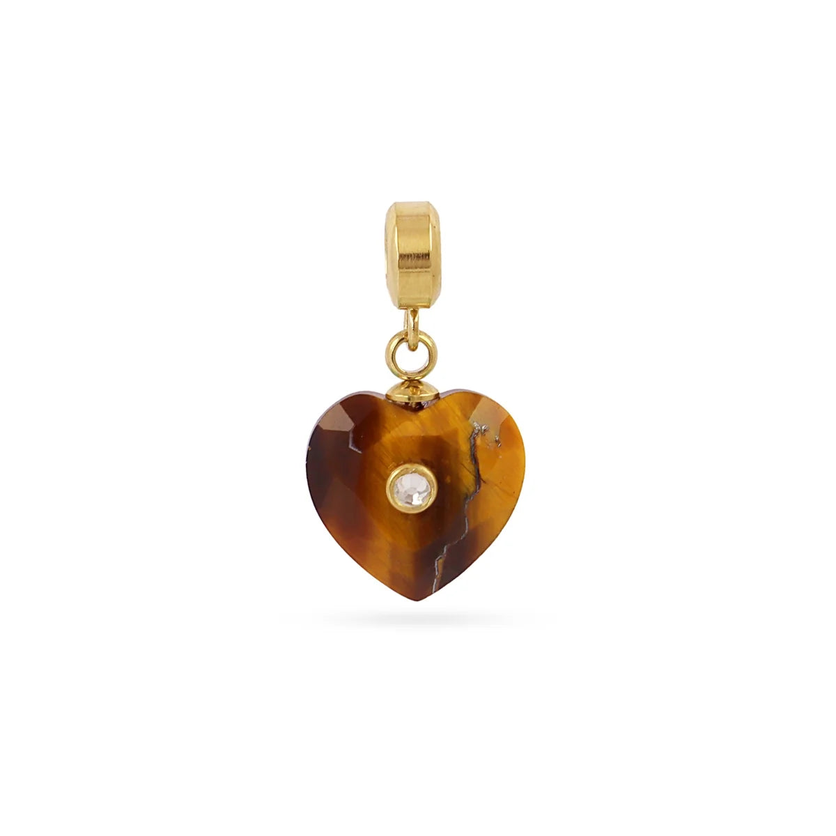 Charm Corazón Piedra Circonita - Anartxy