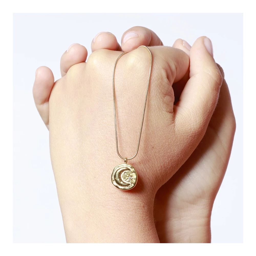 COLLAR MOON ACERO- Be Love