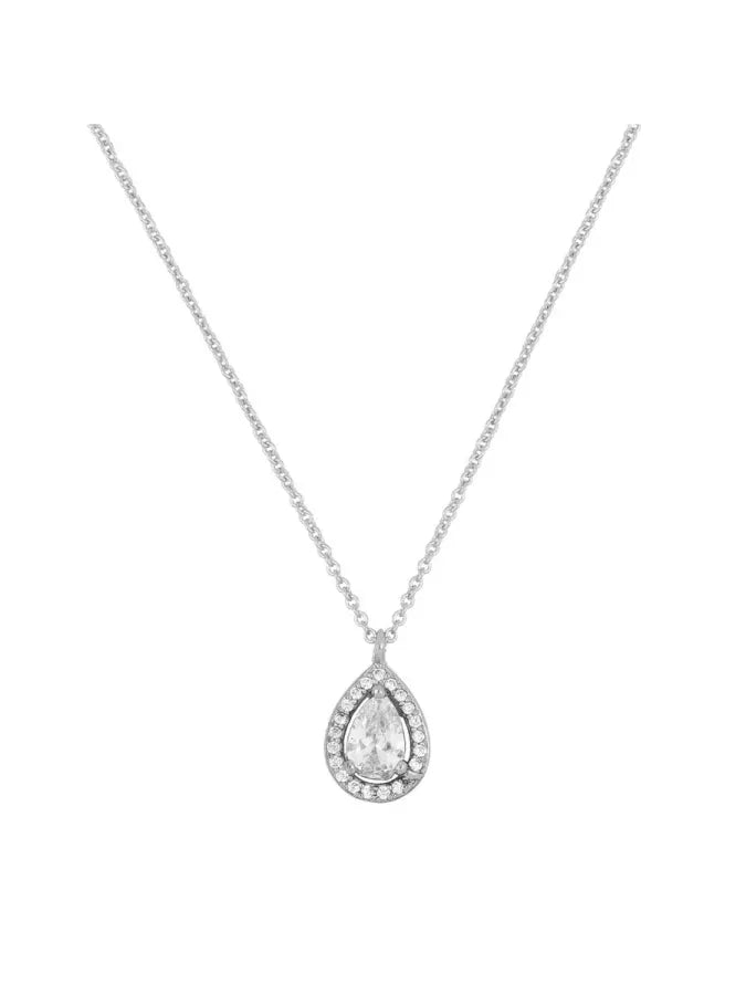 Gargantilla Plata y Circonitas Gota-Be Love