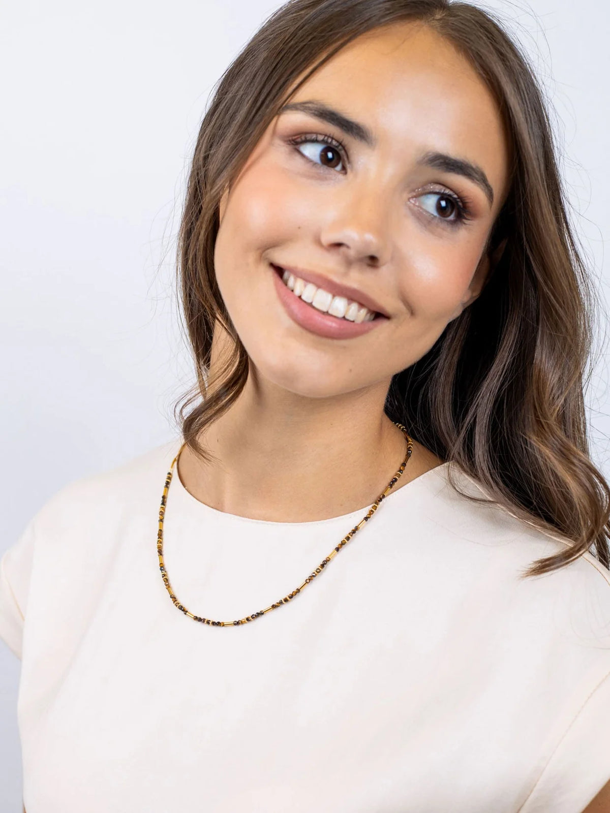 Collar Extensible Spirit Tubos Dorados - Anartxy