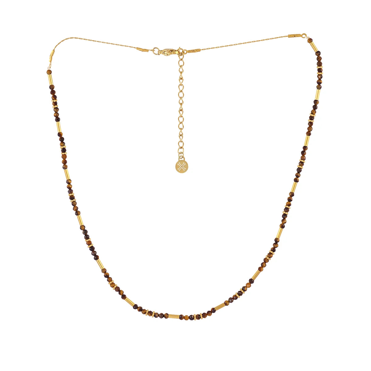 Collar Extensible Spirit Tubos Dorados - Anartxy