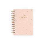 CUADERNO MINI. TOPOS PINK & LILA. PUNTOS.- Charuca