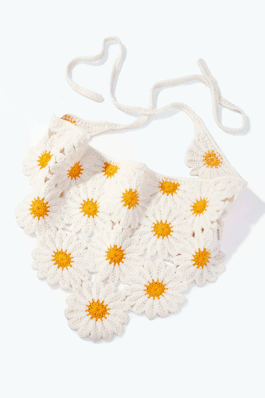 Bandana de crochet Margaritas