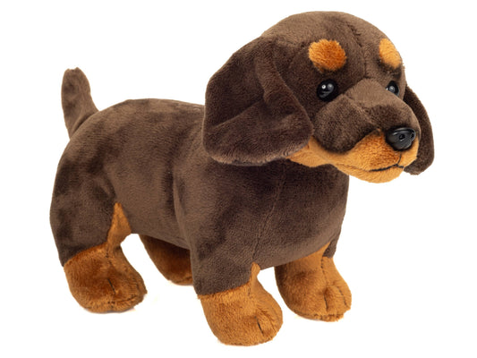 Perro salchicha de pie 3 colores a elegir 21 cm