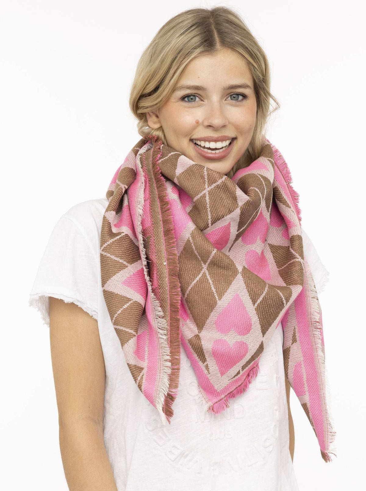 Cuadrado "Heart Plaid"