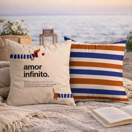 Funda de cojín "Amor infinito" Definición Teckel - UO