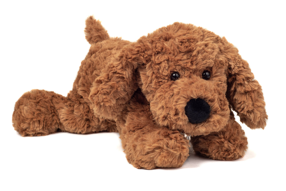 Peluche perro marrón de 28 cm