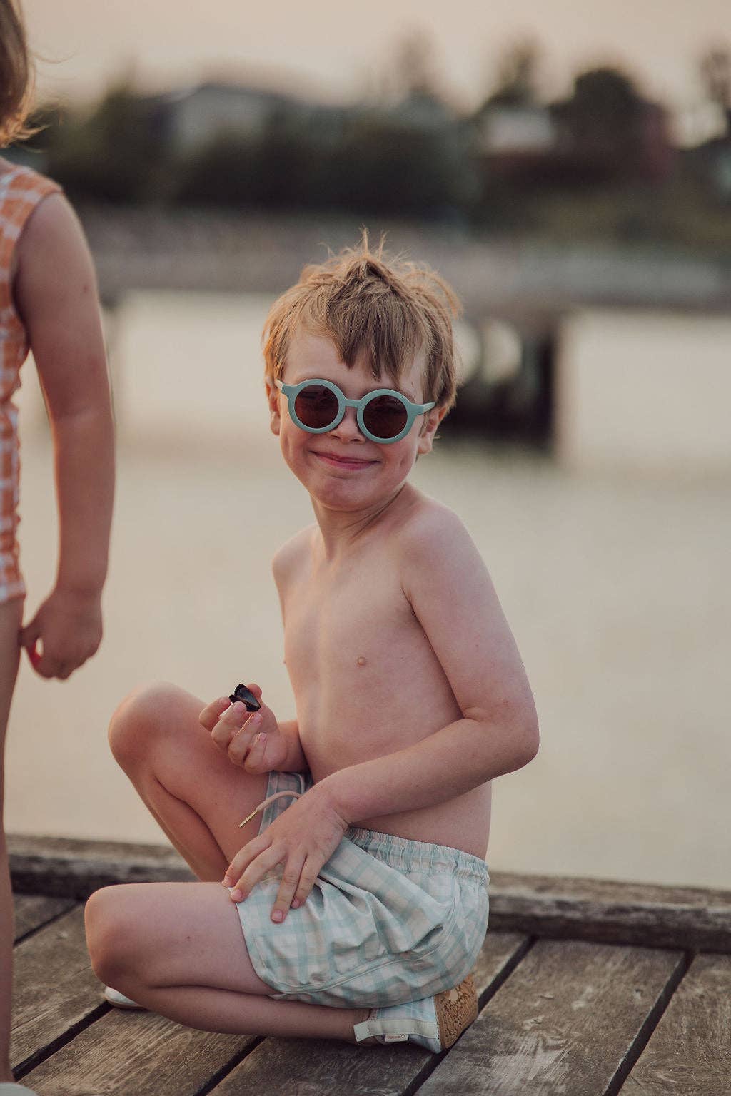 Gafas de Sol Redondas Sostenibles Originales | Polarizadas Flexibles de Base Biológica GRECH & CO 3-10 AÑOS