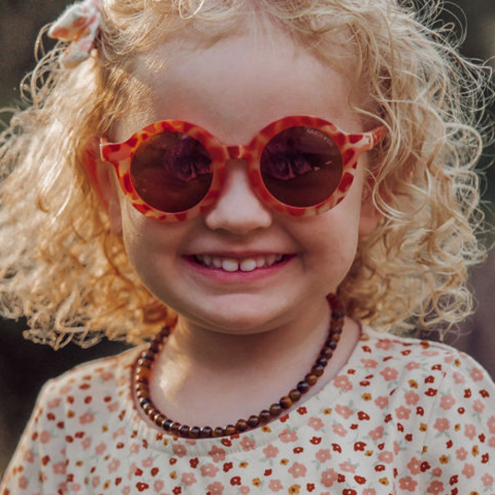 Gafas de Sol Redondas Sostenibles Originales | Polarizadas Flexibles de Base Biológica GRECH & CO 3-10 AÑOS