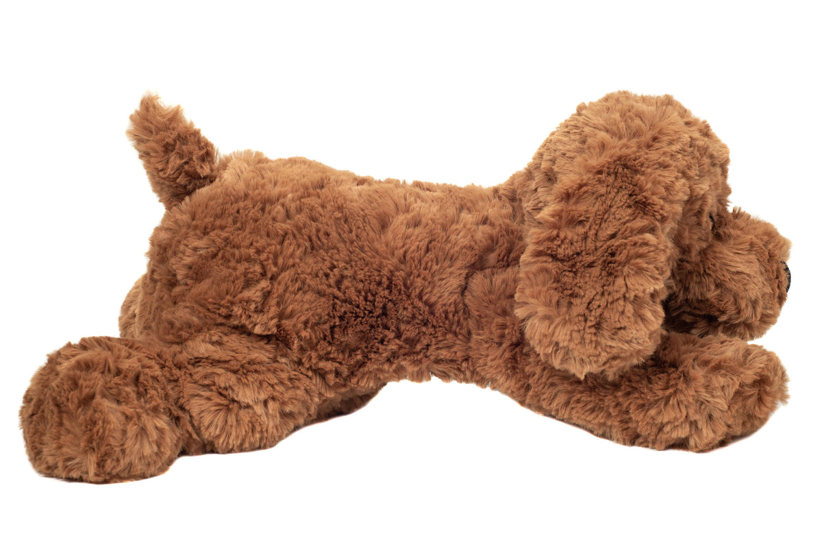 Peluche perro marrón de 28 cm
