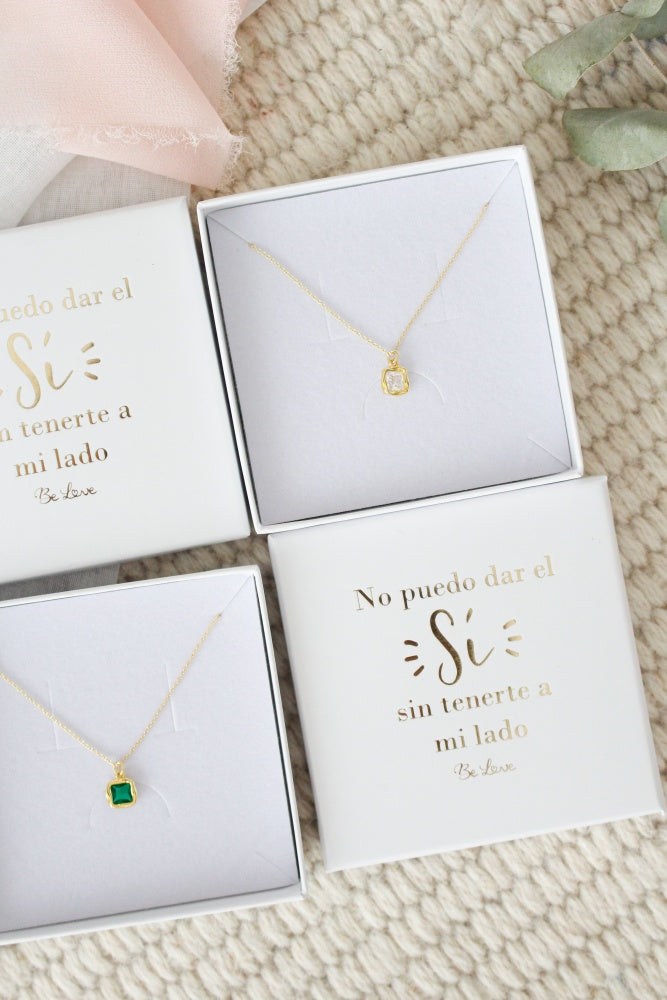 Gargantilla Square No puedo dar el sí, sin tenerte a mi lado - Be Love