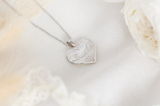 Gargantilla Abuela en Plata y Nácar-Be Love