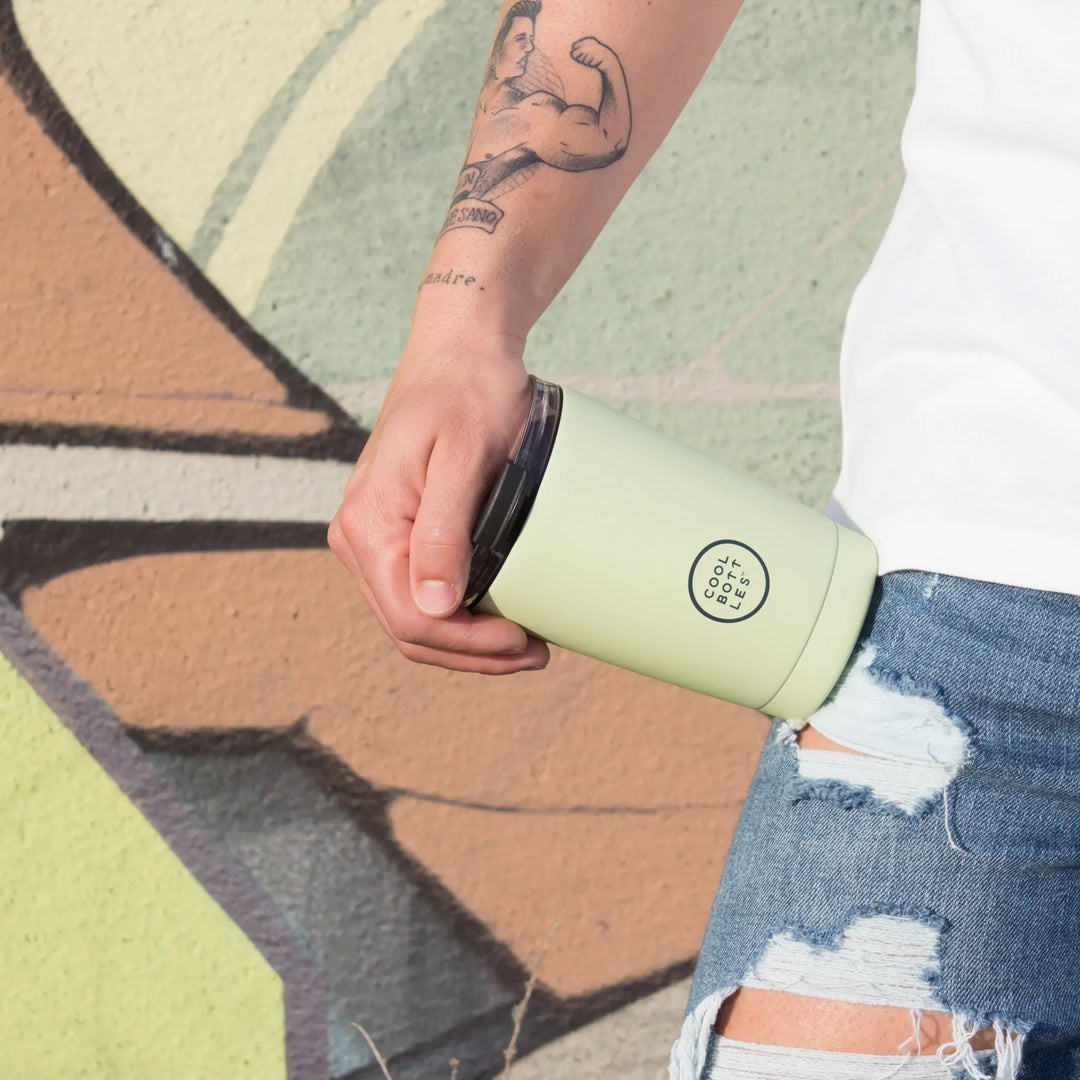 Vaso Térmico Tumbler de Acero Inoxidable PASTEL GREEN 330ml - COOL BOTTLES