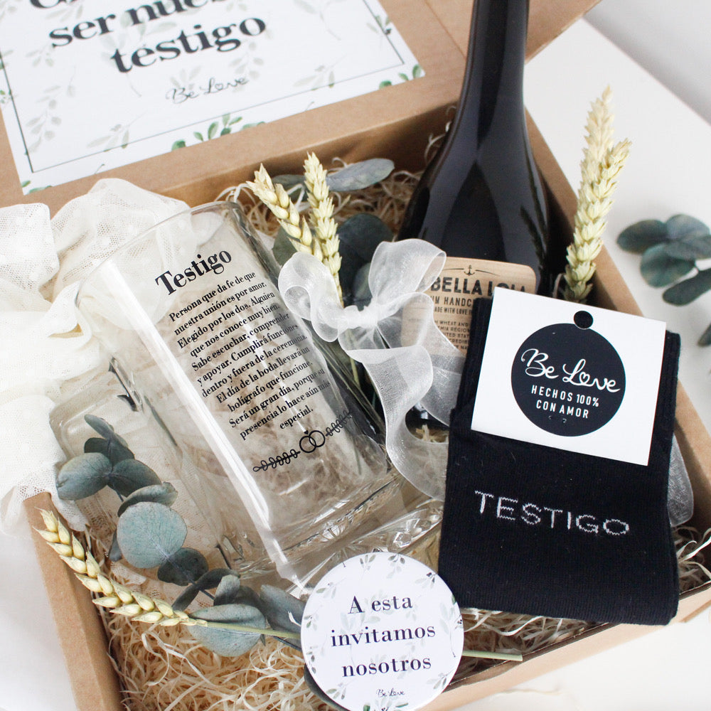 Kit de Cerveza Testigo- Que suerte tenerte a nuestro lado-Be Love