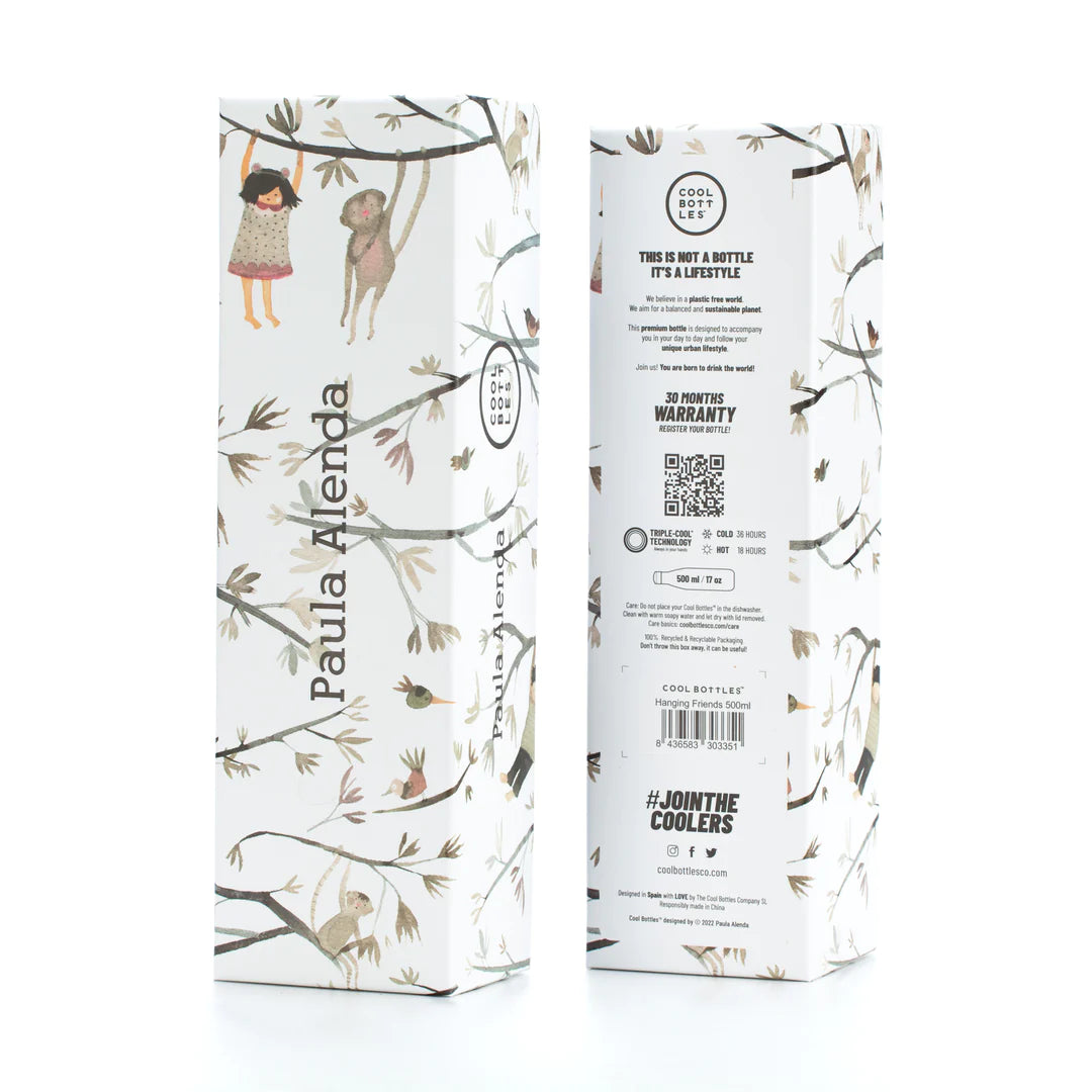 Botella Térmica de Acero Inoxidable HANGING FRIENDS 500ml - COOL BOTTLES x PAULA ALENDA