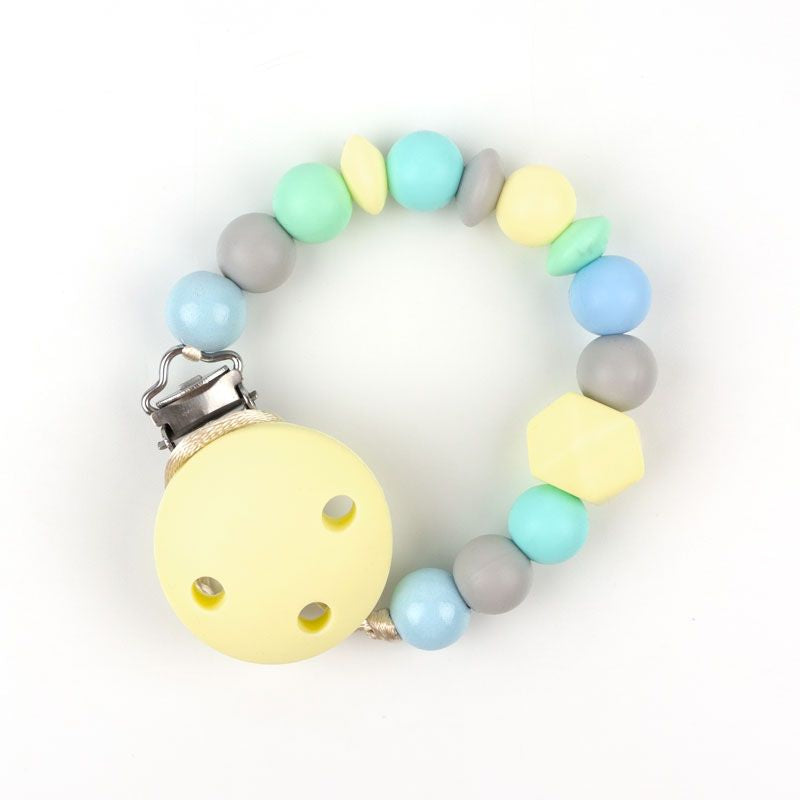 Cadena PORTACHUPETES de Silicona AMARILLO SOFT - Mi Pipo