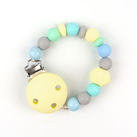 Cadena PORTACHUPETES de Silicona AMARILLO SOFT - Mi Pipo