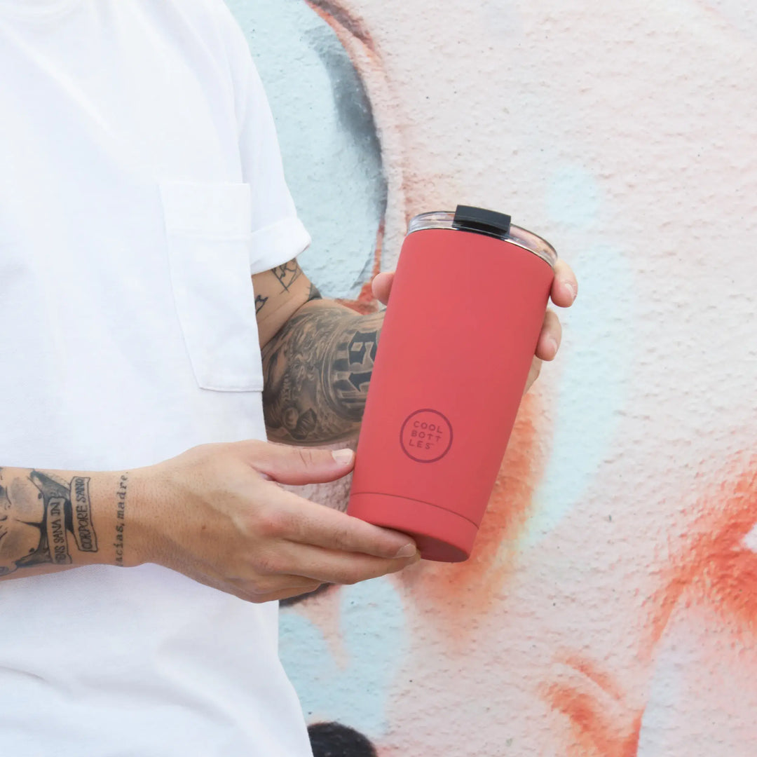 Vaso Térmico Tumbler de Acero Inoxidable VIVID RED 330ml - COOL BOTTLES