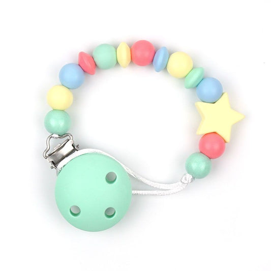 Cadena PORTACHUPETES de Silicona ESTRELLA Multicolor - Mi Pipo