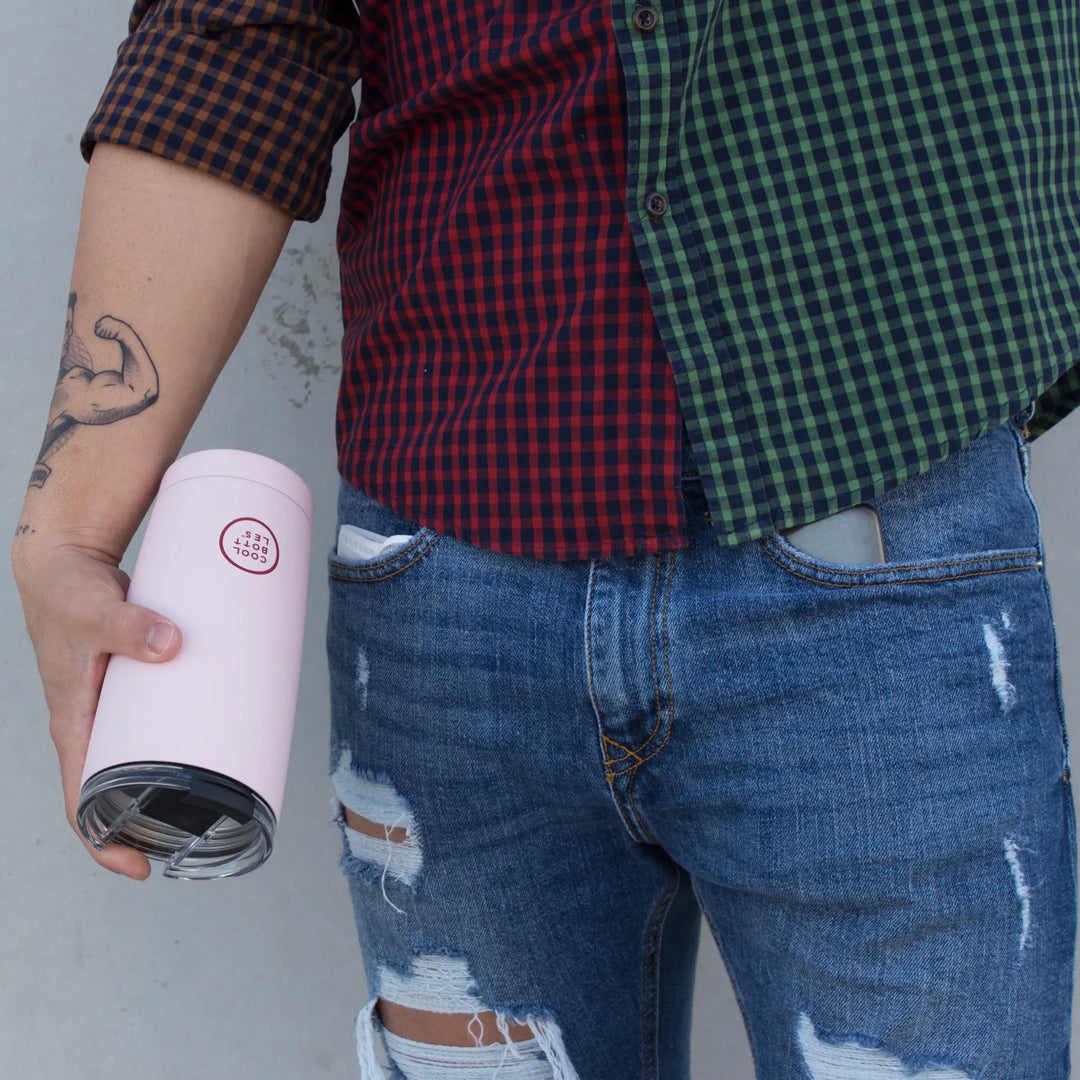 Vaso Térmico Tumbler de Acero Inoxidable PASTEL PINK 550ml - COOL BOTTLES