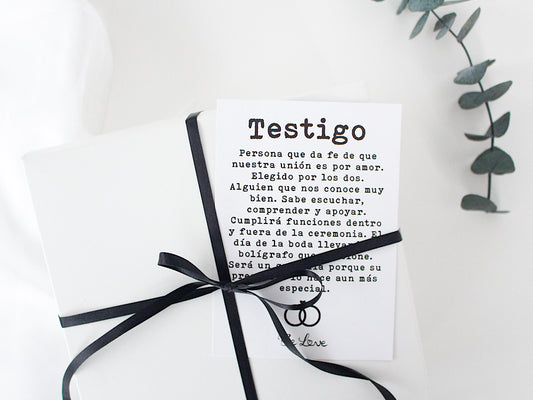 Kit Testigo “Hombre muy querido” - Be Love