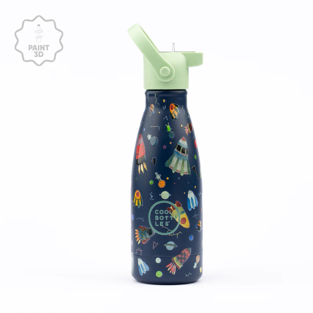 Botella Térmica Infantil de Acero Inoxidable SPACE ROCKETS 260ml - COOL BOTTLES