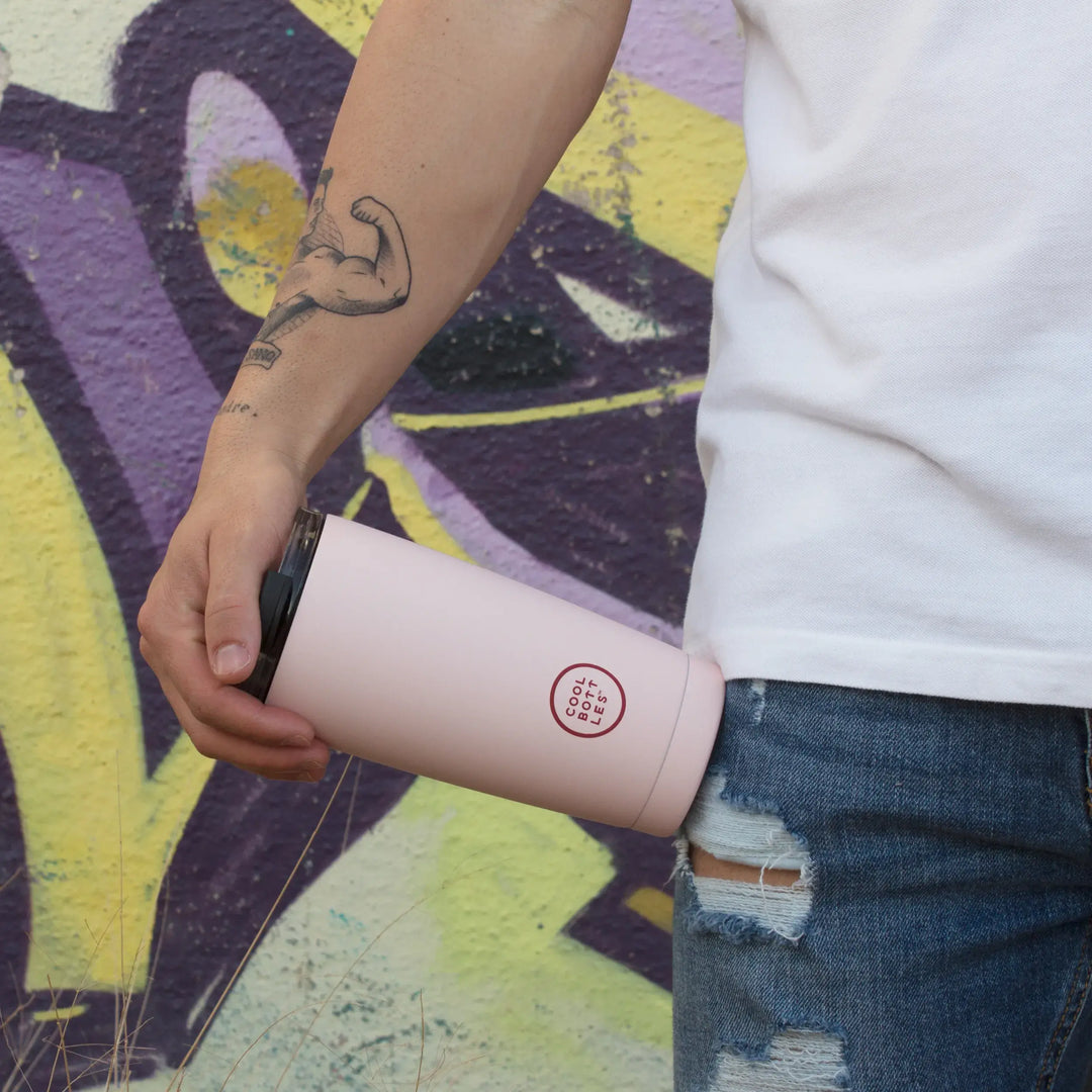 Vaso Térmico Tumbler de Acero Inoxidable PASTEL PINK 550ml - COOL BOTTLES