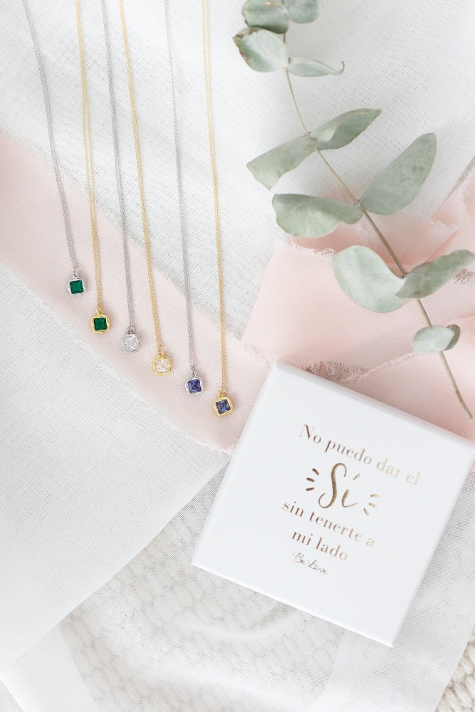 Gargantilla Square No puedo dar el sí, sin tenerte a mi lado - Be Love