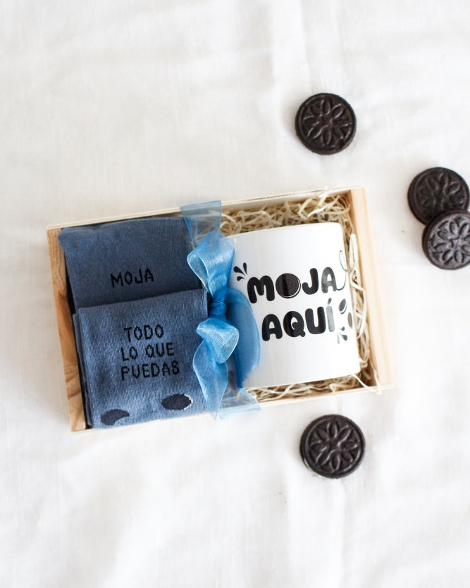 Kit Taza+Calcetines Moja todo lo que Puedas-Be Love