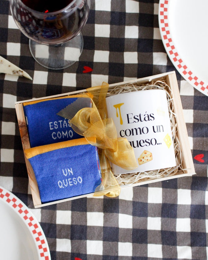 Kit Taza+Calcetines Estás como un queso-Be Love