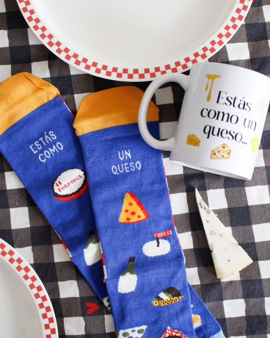 Kit Taza+Calcetines Estás como un queso-Be Love