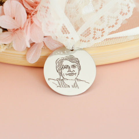 Medalla para el ramo de la novia CON FOTO PERSONALIZADA-Be Love