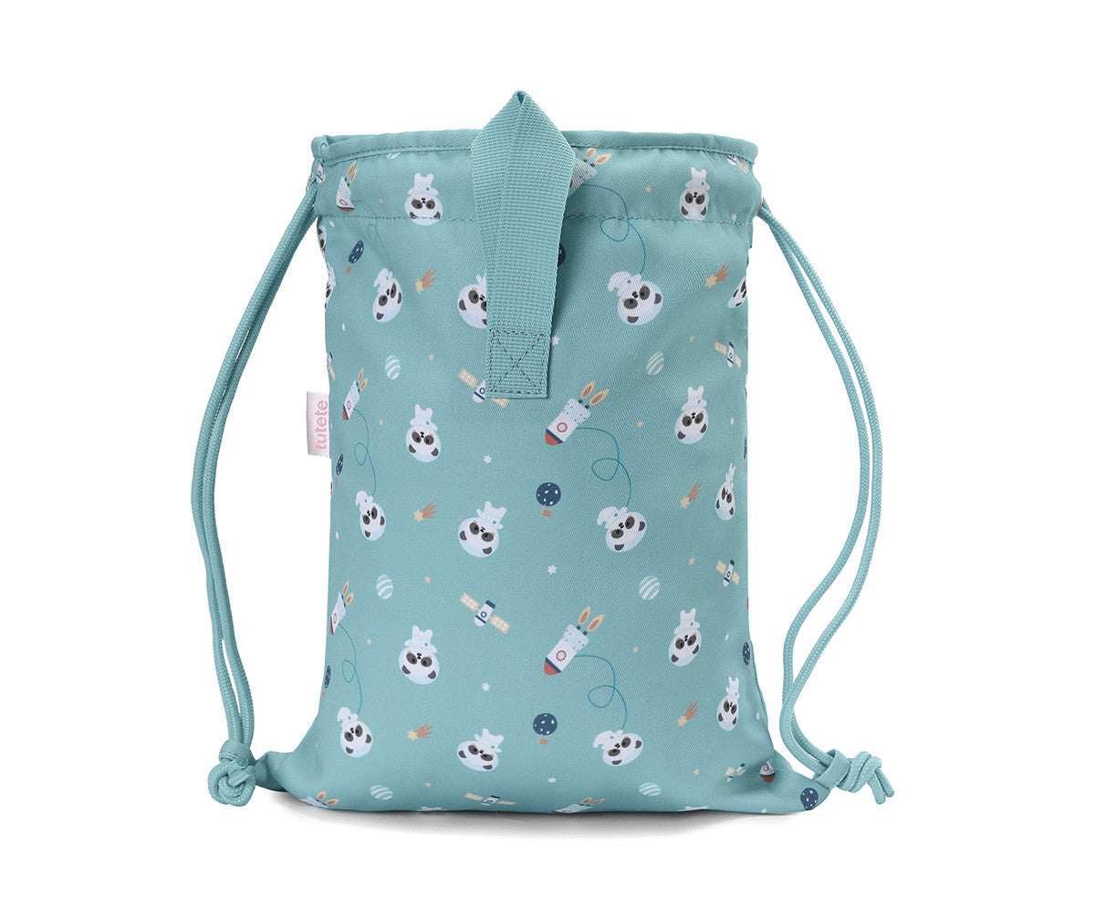 Mochila Saco Tela Pandas in Space - Tutete