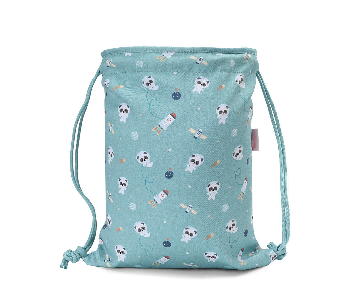Mochila Saco Tela Pandas in Space - Tutete