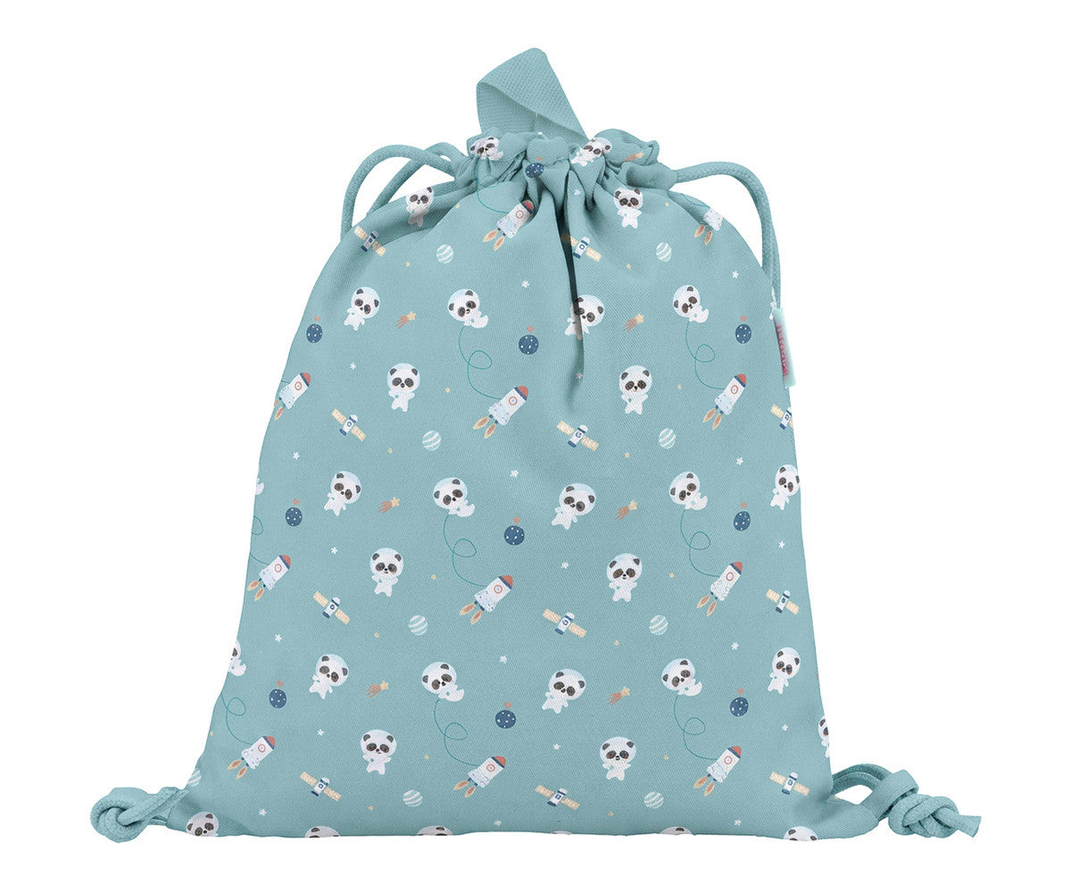 Mochila Saco Tela Pandas in Space - Tutete