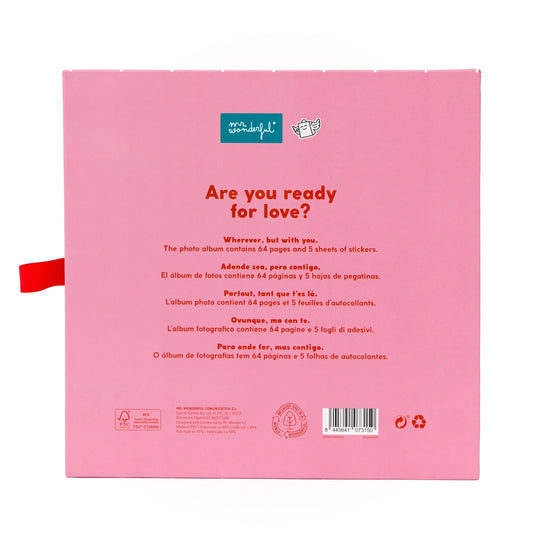 Set de álbum de fotos de viaje + 2 identificadores de maleta - Love, actually - MR WONDERFUL