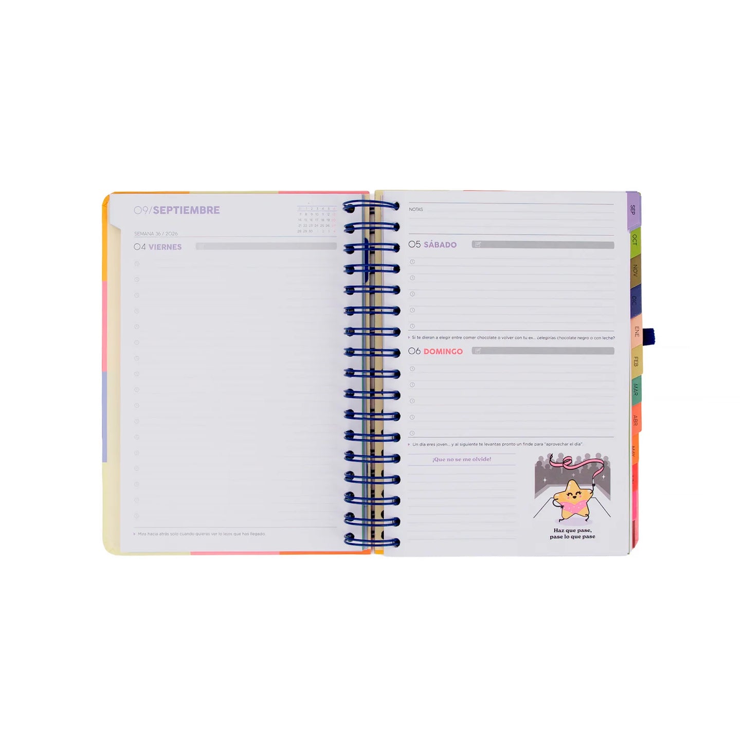 Agenda Mr. Wonderful pequeña 2026-27 Diaria - La pausa perfecta