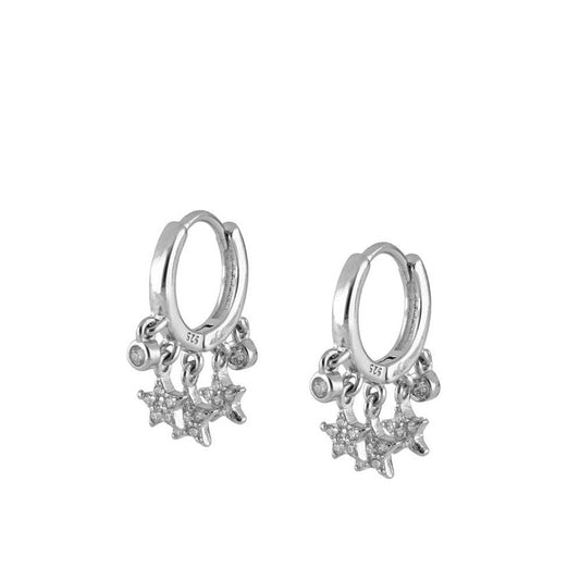 Pendientes Super Star- Plata 925- Be Love