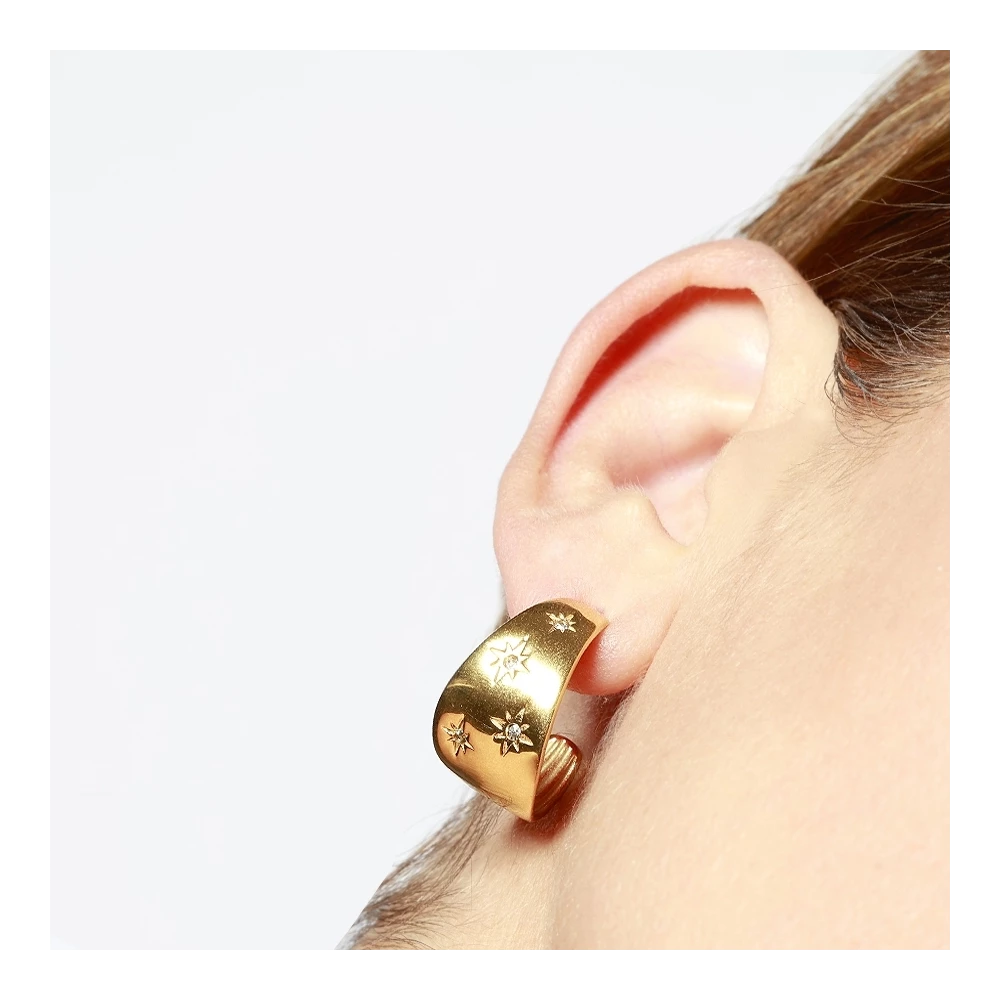 Pendientes Aro Estrellas- Be Love