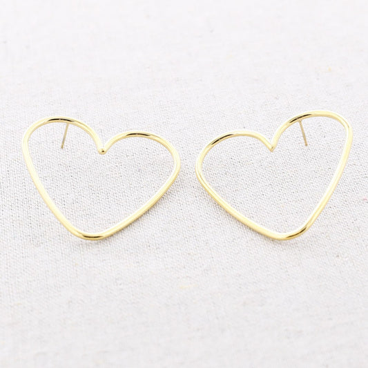 Pendientes Acero forma Corazón- Be Love