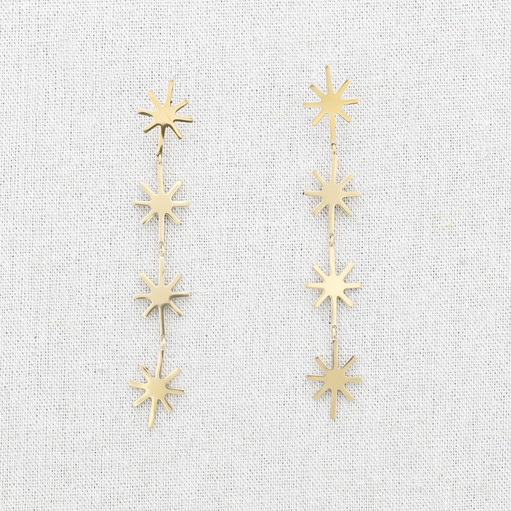 Pendientes Cuatro Estrella en el cielo- Be Love