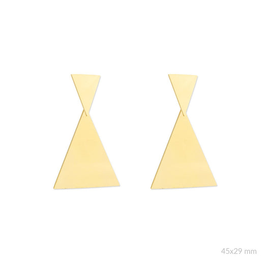 Pendientes Acero Triángulo