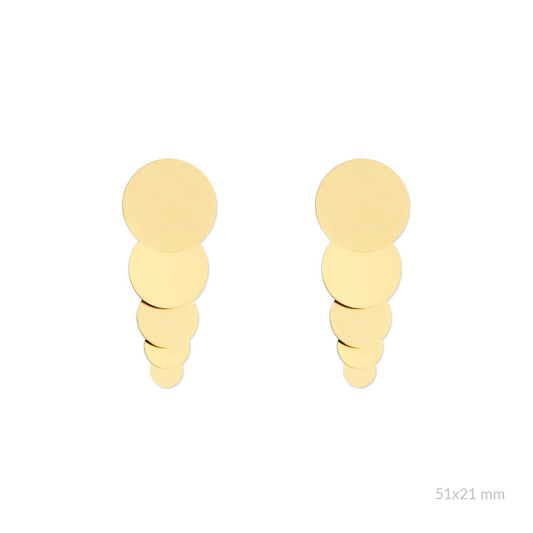 Pendientes Círculos Acero