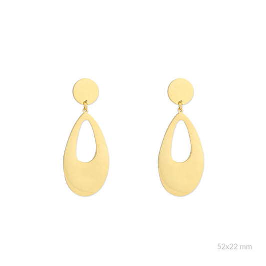 Pendientes Ovalo Acero