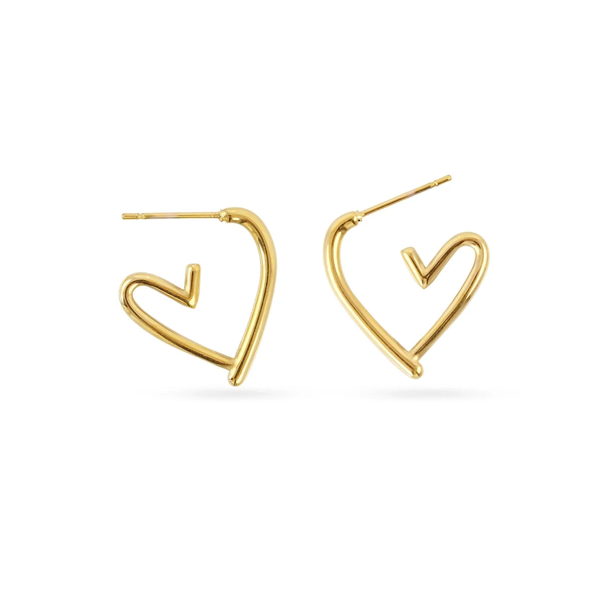 Pendientes Essentials Corazón Asimétrico - Anartxy